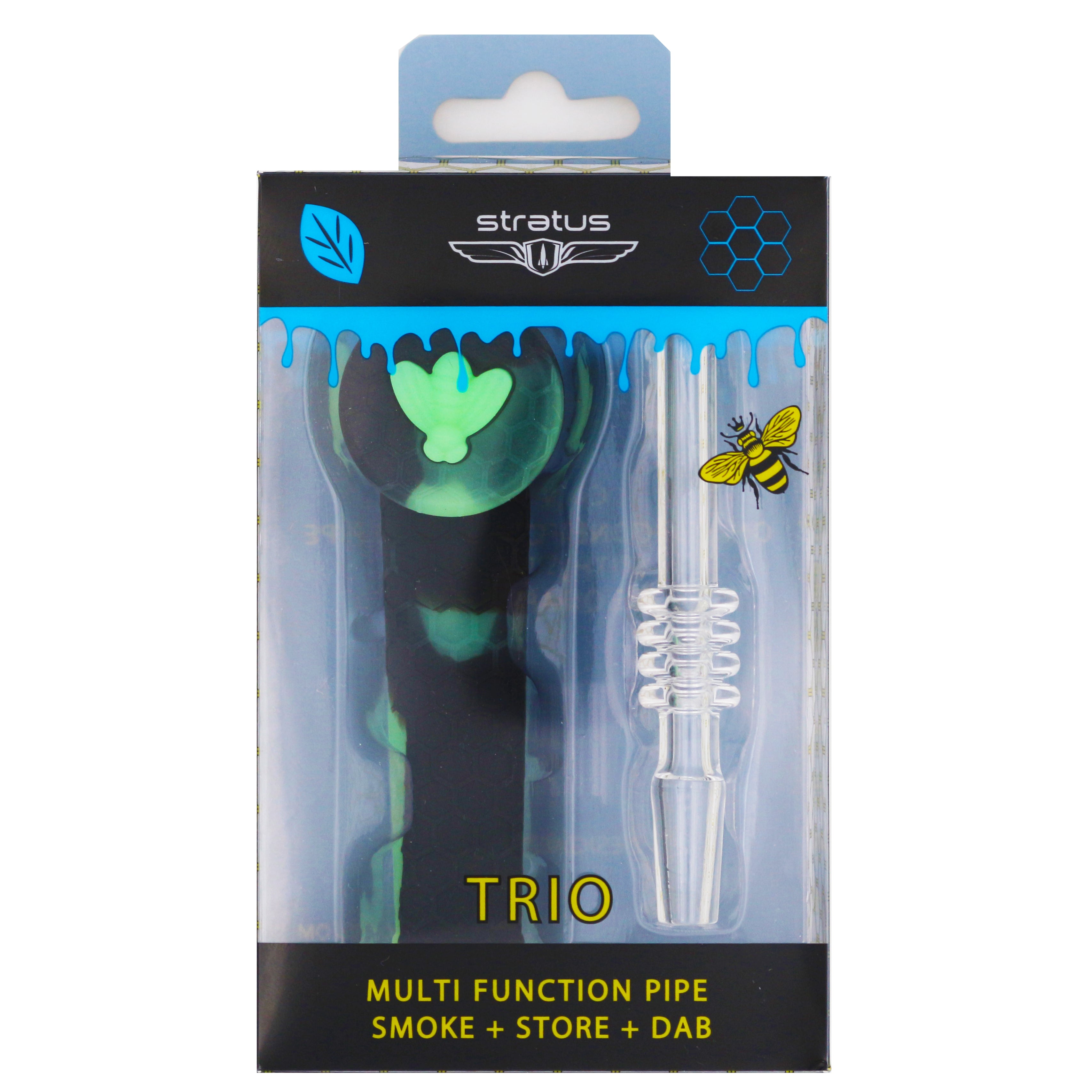 STRATUS - Trio - 3 IN 1 - Silicone - Hand Pipe - Super Chill Store.com STRATUS - Trio - 3 IN 1 - Silicone - Hand Pipe - Super Chill Store.com