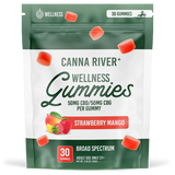 Canna River - Broad Spectrum CBD/CBG Gummies - Wellness - Strawberry Mango - 30 Gummies (100MG Each)