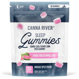 Canna River - Broad Spectrum CBD/CBN Gummies - Sleep - Pink Watermelon - 30 Gummies (100MG Each)