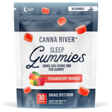 Canna River - Broad Spectrum CBD/CBN Gummies - Sleep - Strawberry Mango - 30 Gummies (100MG Each)