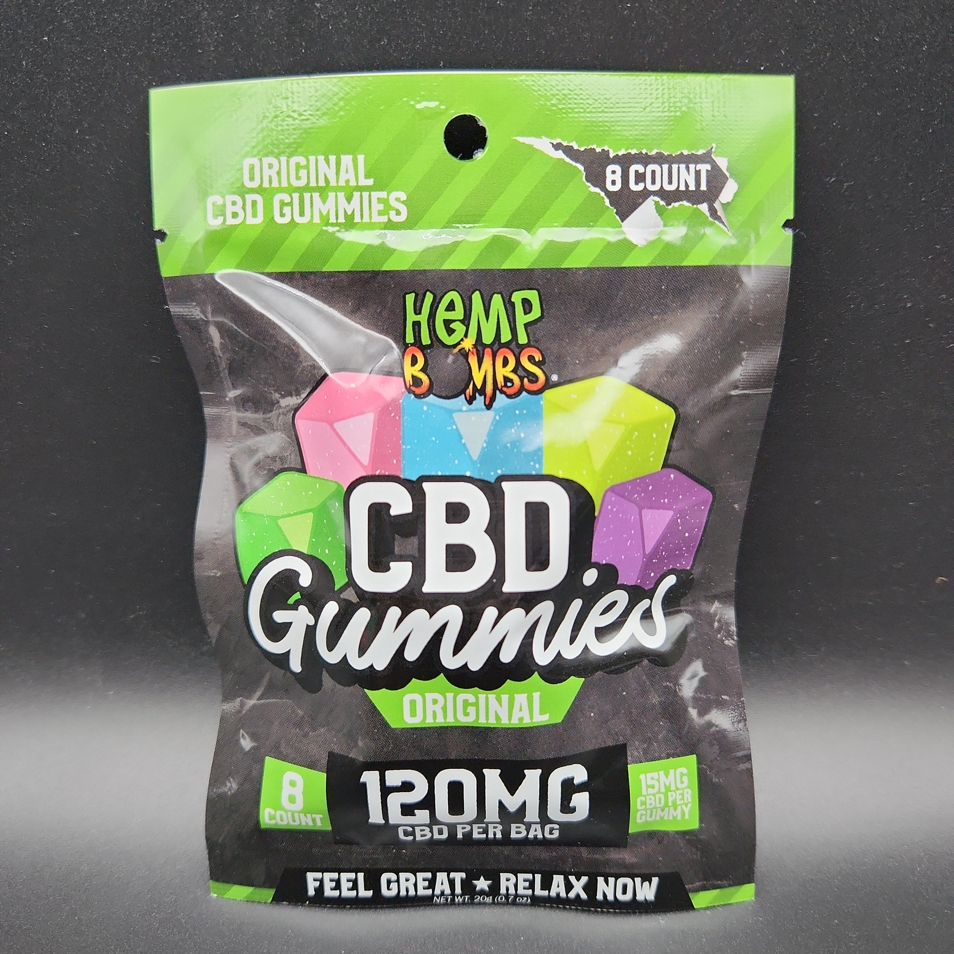 Hemp Bombs - 15mg CBD Gummies 8ct