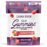 Canna River - Broad Spectrum CBD/CBN/CBG Gummies - Calm - Strawberry Mango - 30 Gummies (100MG Each)