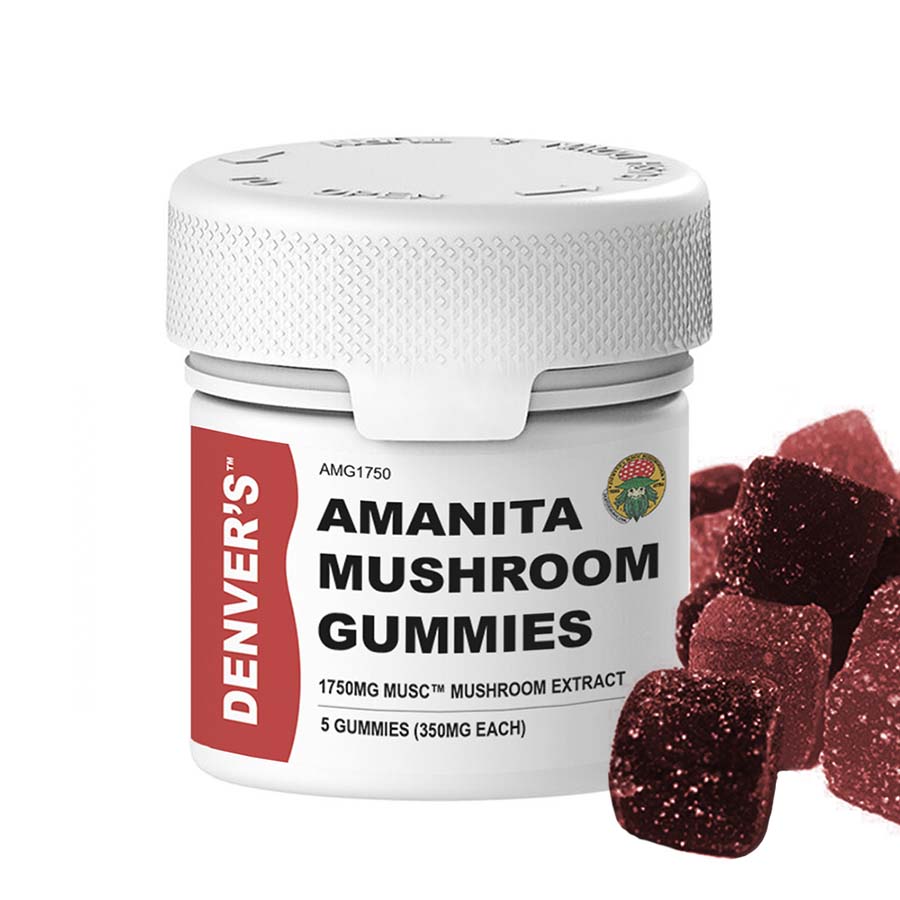 Denver's - Amanita Magic Mushroom Gummies - 5 Gummies (350MG Each)