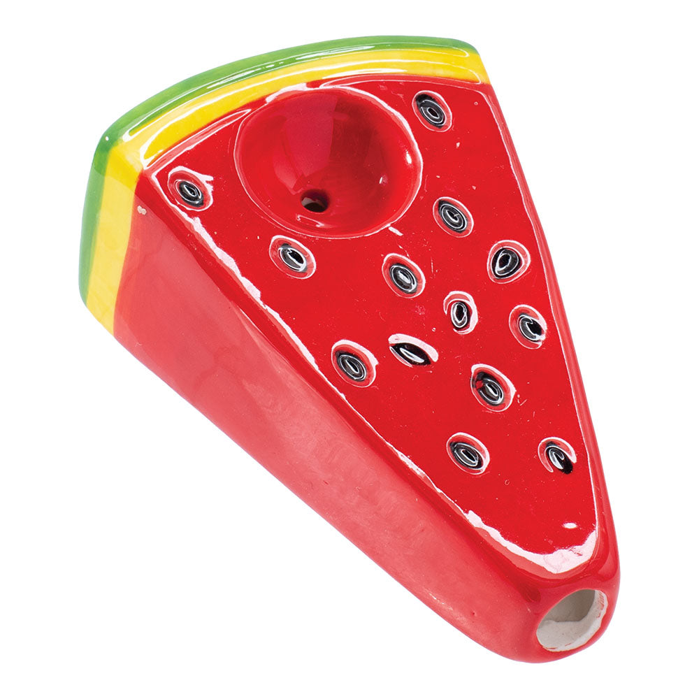 Wacky Bowlz - Watermelon Slice - Ceramic Pipe - 3.75