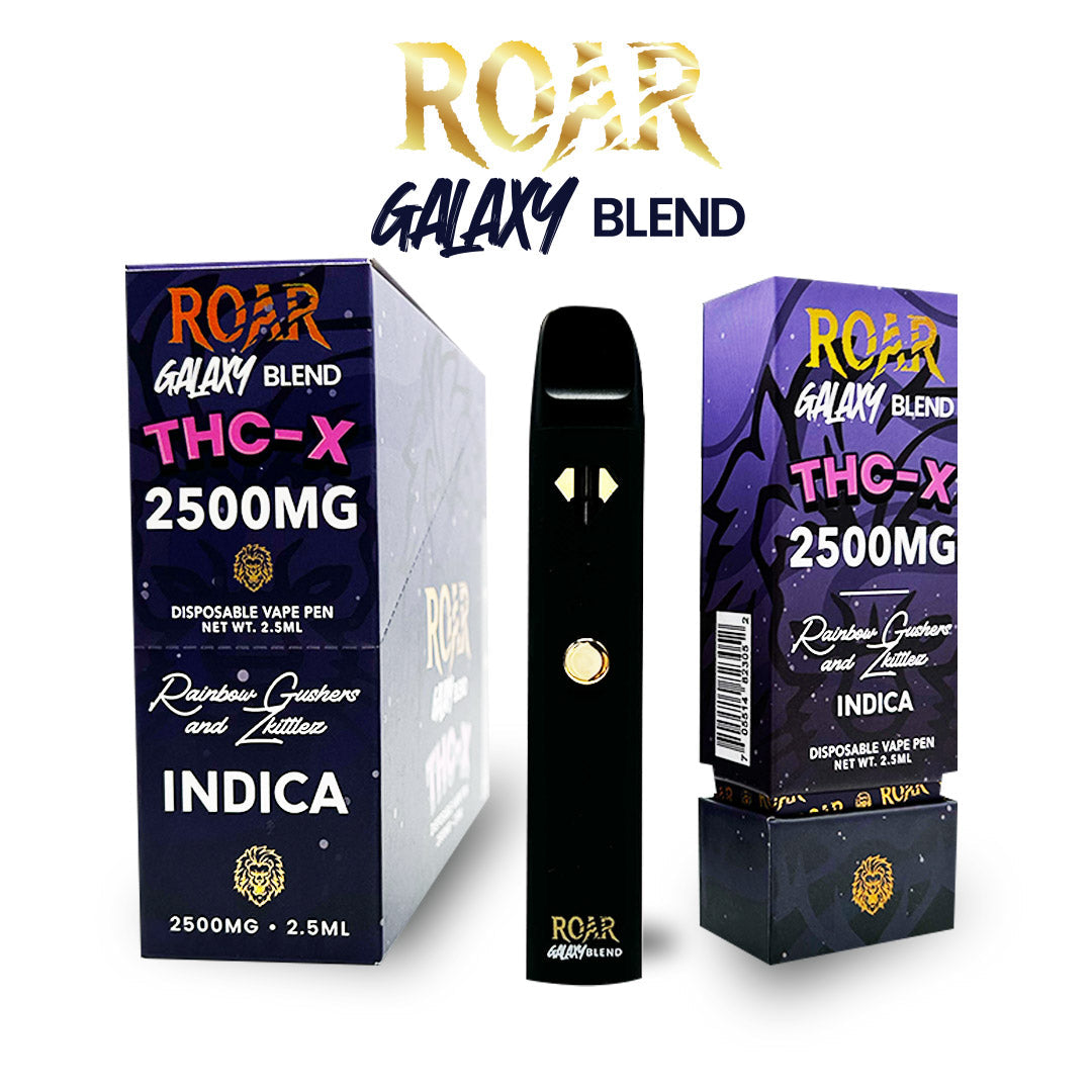 Roar Galaxy Blend - THC-X - Disposable Vape 2500MG - Rainbow Gushers & - Super Chill Store.com Roar Galaxy Blend - THC-X - Disposable Vape 2500MG - Rainbow Gushers & - Super Chill Store.com