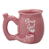 Fashion Craft - Stoner girl pink - with white imprint mug - roast & toast mug