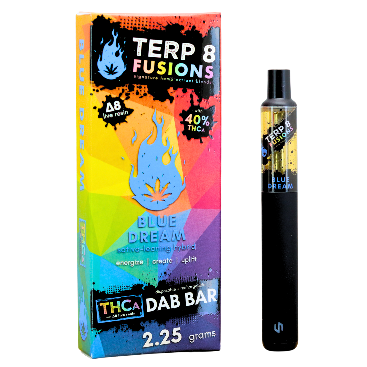 Blue Dream - 2.25g - THCA + D8 - Live Resin Disposable Dab Bar - Terp - Super Chill Store.com Blue Dream - 2.25g - THCA + D8 - Live Resin Disposable Dab Bar - Terp - Super Chill Store.com