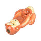 AFG Distribution - Wacky Bowlz Monkey - Ceramic Hand Pipe - 4"