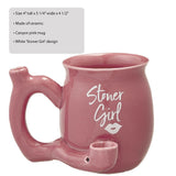Fashion Craft - Stoner girl pink - with white imprint mug - roast & toast mug