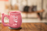 Fashion Craft - Stoner girl pink - with white imprint mug - roast & toast mug