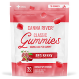 Canna River - Broad Spectrum CBD Gummies - Classic - Red Berry - 30 Gummies (100MG Each)