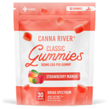Canna River - Broad Spectrum CBD Gummies - Classic - Strawberry Mango - 30 Gummies (100MG Each)