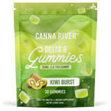 Canna River - Delta 8 Gummies - Kiwi Burst - 30 Gummies (25 MG Each)