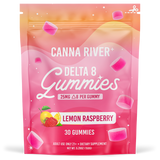 Canna River - Delta 8 Gummies - Lemon Raspberry - 30 Gummies (25 MG Each)