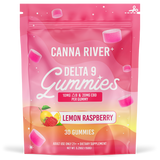 Canna River - Delta 9 Gummies - Lemon Raspberry - 30 Gummies (10MG Delta 9 & 20MG CBD Each)