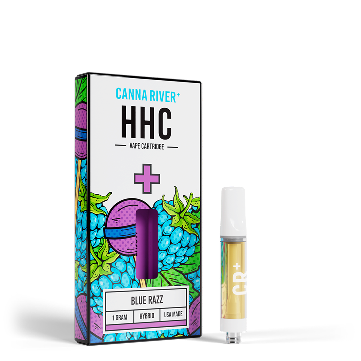 Canna River - HHC Cartridge - Blue Razz - 1 Gram (Hybrid)
