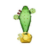 Pulsar - Prickly Pear Cactus - Glass Hand Pipe - 5"