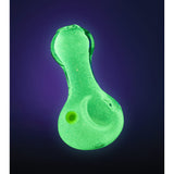 AFG Distribution - Glow Spoon - Hand Pipe - Pinch Tip - w Marble - 3" - Colors Vary