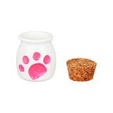 Remedy Center - Cat Paw - Glass Hand Pipe & Jar Set - 4" - Colors Vary