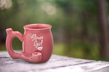 Fashion Craft - Stoner girl pink - with white imprint mug - roast & toast mug