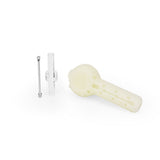 The Puff Brands - Ritual - 4'' - Silicone Nectar Spoon - UV Titanium Whitesili