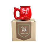 Fashion Craft - Stoner Mom Mug - Red with White Logo