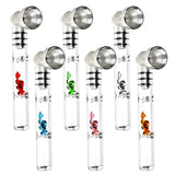AFG Distribution - Gem-filled - Glass & Metal Pipe - 3.75" - Asst - 24PC DISPLAY