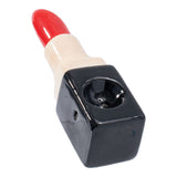 Wacky Bowlz - Lipstick - Ceramic Hand Pipe - 3.75"