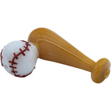 LA Pipes - "420 Stretch" - Bat & Baseball - Glass Pipe