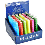 Pulsar - Glass Taster Bat - 4" - THC Molecule - Asst - 48PC DISP
