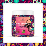 Super Chill CBD Gummies Jar - 1000 MG - 100% Natural - 10 Gummies (100MG Each) - Made in USA