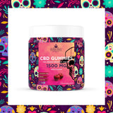 Super Chill CBD Gummies Jar - 1500 MG - 100% Natural - 15 Gummies (100MG Each) - Made in USA