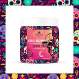 Super Chill CBD Gummies Jar - 1500 MG - 100% Natural - 15 Gummies (100MG Each) - Made in USA