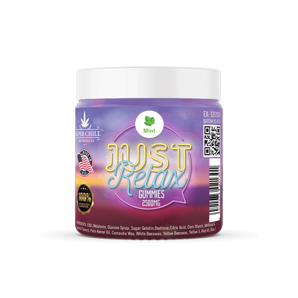 Super Chill CBD Relax Gummies - 2500 MG - 100% Natural - 25 Gummies (1 ...