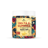 Super Chill CBD - Delta 8 Gummies Jar - 3000 MG - 100% Natural - 30 Gummies (100MG Each) - Made in USA