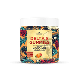Super Chill CBD - Delta 8 Gummies Jar - 4000 MG - 100% Natural - 40 Gummies (100MG Each) - Made in USA