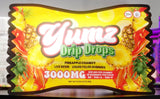 Yumz Lab - Drip Drops - Liquid Filled THC Gummies - Live Resin - Nano Delta 9+THC-A+THC-P - Pineapple Chamoy - 3000MG - Farm Bill Compliant - 10 Gummies (300MG Each)