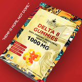 Super Chill CBD - Delta 8 Gummies - 1000 MG - 100% Natural - 10 Gummies (100MG Each) - Made in USA